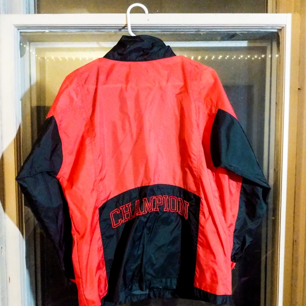 Champion Windbreaker Starter Red & Black - L